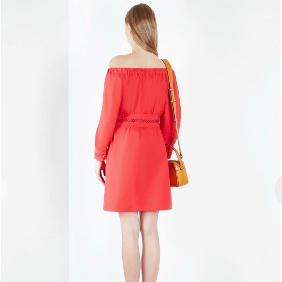 Marella Off shoulder red dress - Picture 3 of 6